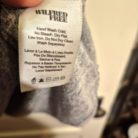 Aritzia Wilfred Free Lorelei Light Grey Dress Knit with Pockets Generous XXS - Picture 4 of 7